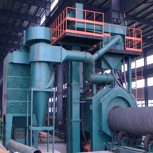 鋼管內(nèi)孔除銹-鋼管防腐噴砂機(jī)-鋼管噴砂清理機(jī)組